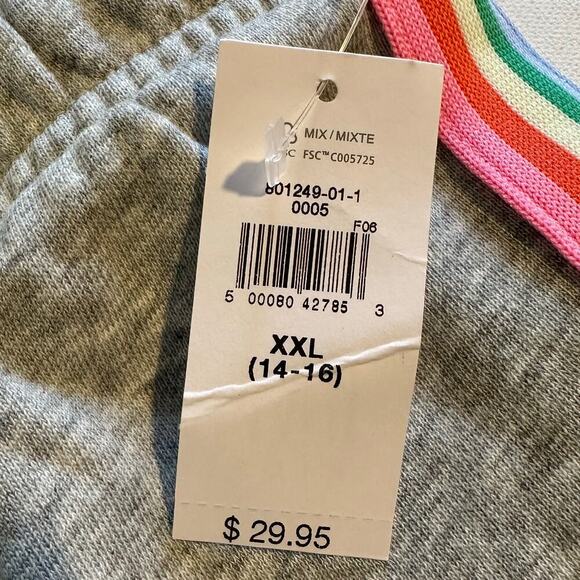 NWT Gap Gray Pull On Sweat Shorts Girls XXL 14/16 - Picture 5 of 7